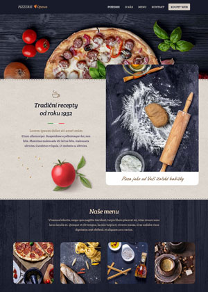 Přátelský web – Pizzerie