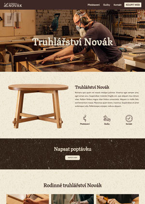 Přátelský web – Truhlářství