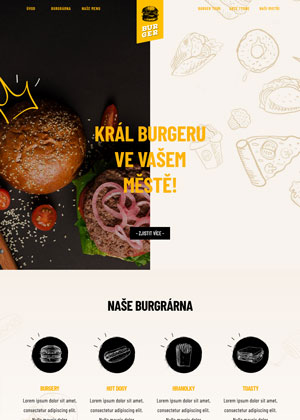 Přátelský web – Hamburgery